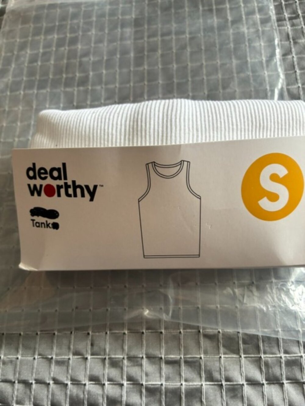 Deal worthy 1 tank top white size S
